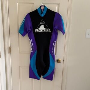 BNWT Frontline Women’s Wetsuit - Black, Purple, Blue